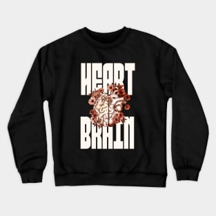 Right balance between head and heart, vintage style Crewneck Sweatshirt